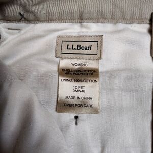 Women's pants LL bean size 10 heavy cotton